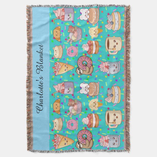 Personalisiert Blanket - Niedlich Kawaii Decke (Vorderseite Vertikal)