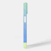 Personalisiert Blau-Gelb Ombre Gradient Case-Mate iPhone Hülle (Rückseite / Rechts)