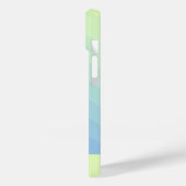 Personalisiert Blau-Gelb Ombre Gradient Case-Mate iPhone Hülle (Rückseite / Links)
