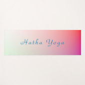 Personalisiert Blau-grüne Rosa Rote Farben Regenbo Yogamatte (Vorderseite (Horizontal))