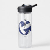 personalisiert-blau oder JEDER Farbvolleyball Trinkflasche (Links)