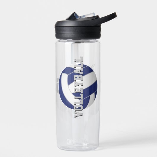 personalisiert-blau oder JEDER Farbvolleyball Trinkflasche (Links)
