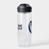 personalisiert-blau oder JEDER Farbvolleyball Trinkflasche (Vorderseite)