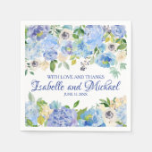 Personalisiert Blau Serviette (Vorderseite)