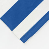 Personalisiert Blau- und Weißstreifenanker Fleecedecke (Ecke)