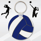 Personalisiert-Blau-Volleyball-Schlüsselanhänger Schlüsselanhänger