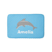 Personalisiert-blaue Kids Badematte mit niedlichem (Vorderseite)