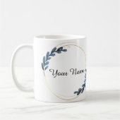 Personalisiert-blaue Touch Kaffeetasse (Links)