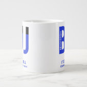Personalisiert Blauer Gürtel Ranked BJJ Jiu Jitsu  Jumbo-Tasse (Vorderseite)