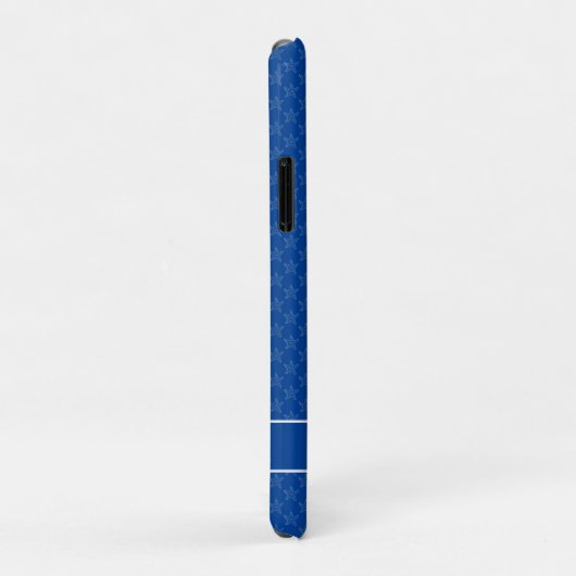 Personalisiert Blauer Weißer Stark Case-Mate iPhone Hülle (Hinten/Rechts)