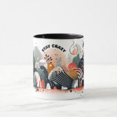 Personalisiert Bleibe Crazy Abstrakt Print Tasse (Zentrum)