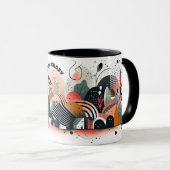 Personalisiert Bleibe Crazy Abstrakt Print Tasse (VorderseiteRechts)