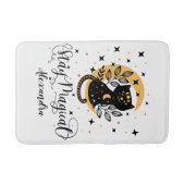 Personalisiert Bleibe Zauberkatzen Badematte (Vorderseite)