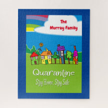 Personalisiert Bleibe Zuhause Bleibe sichere Zuhau