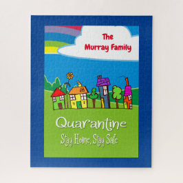 Personalisiert Bleibe Zuhause Bleibe sichere Zuhau Puzzle
