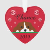 Personalisiert Blenheim Cavalier King Charles Ornament (Vorderseite)