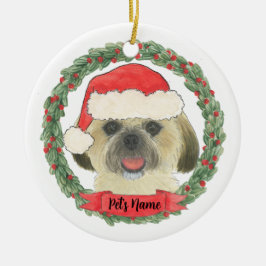 Personalisiert Blonde Golden Tan Shih Tzu Keramik Ornament