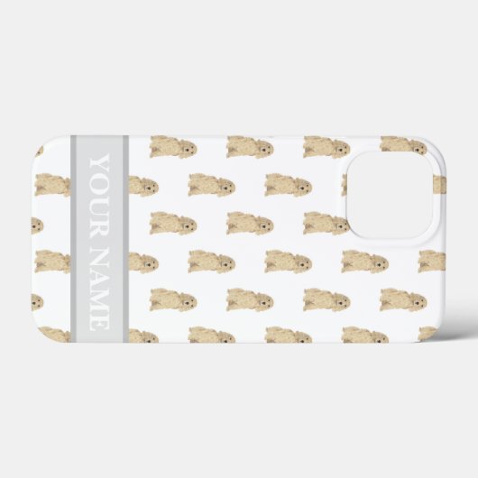 Personalisiert Blonde Tan Golden Cocker Spaniel Hu Case-Mate iPhone Hülle (Rückseite (Horizontal))