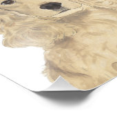 Personalisiert Blonde Tan Golden Cocker Spanische  Fotodruck (Ecke)