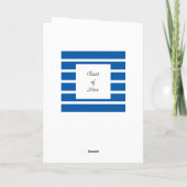 Personalisiert Blue Abschluss Karte (Rückseite)