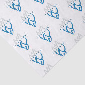 Personalisiert Blue Abstrakt Iceberg Inspiration Seidenpapier (Detail)