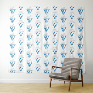 Personalisiert Blue Abstrakt Iceberg Inspiration Wandteppich