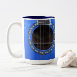 Personalisiert Blue Acoustic Guitar Tasse