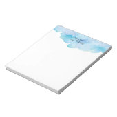 Personalisiert Blue Aqucolor Notepad Notizblock (Rotiert)