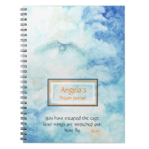 Personalisiert Blue Art Rumi Journal-Notebook