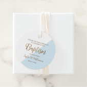 Personalisiert Blue Baby Baptisc danke Geschenkanhänger (Beispiel)
