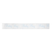 Personalisiert Blue Baby Boy Elegant Baby Geschenk Satinband (Vorderseite)