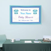 Personalisiert Blue Baby Dusche Banner (Messeveranstaltung)