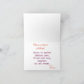 Personalisiert Blue Bird Blume Wasserfarbe Geburts Karte (Innenseite)