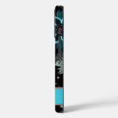 Personalisiert Blue Black Bohemisch Mandala Blume Case-Mate iPhone Hülle (Rückseite / Links)