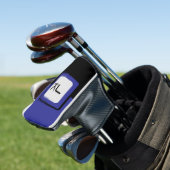 Personalisiert Blue Black Golf Head Putter Cover Headcover (In Situ)