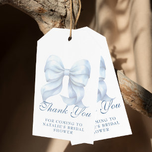 Personalisiert Blue Bow Brautparty Vielen Dank Geschenkanhänger