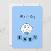 Personalisiert Blue Boy Ankündigung (Vorderseite)