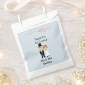 Personalisiert Blue Bridge & Groom Candy Bags Geschenktütchen (Ausgeschnitten)