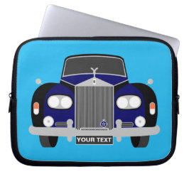Personalisiert Blue British Classic Limousine Laptopschutzhülle