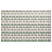 Personalisiert Blue Brown Wise Old Owl Bird Print Stoff (Yard (91,4 cm))