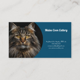 Personalisiert Blue Business Card für Cattery Visitenkarte