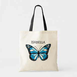 Personalisiert Blue Butterfly Tragetasche