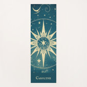 Personalisiert Blue Celestial Yoga Mat Yogamatte (Vorderseite)