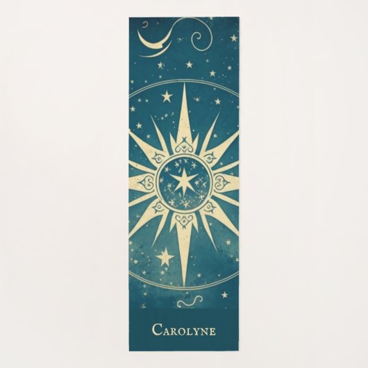 Personalisiert Blue Celestial Yoga Mat Yogamatte (Rückseite)