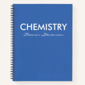 Personalisiert Blue Chemie Graph Paper Notizblock (Vorderseite)