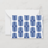 Personalisiert Blue Christmas Geschenk Geschenk Ge Mitteilungskarte (Rückseite)