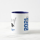 Personalisiert Blue Class of 2021 Gifts School Tasse (Zentrum)