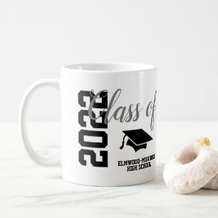 Personalisiert Blue Class of 2022 Gifts School Tas Kaffeetasse