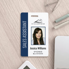 Personalisiert Blue Corporate Employee Security ID Ausweis
