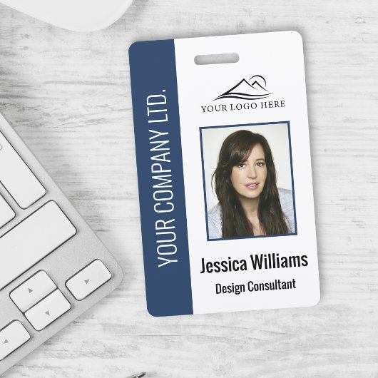 Personalisiert Blue Corporate Employee Security ID Ausweis